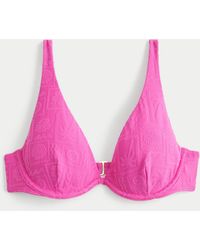 Hollister - High Apex Jacquard Underwire Bikini Top - Lyst