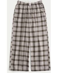 Hollister - Baggy Flannel Pants - Lyst