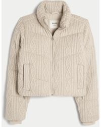 Hollister - Sweater-knit Mini Puffer Jacket - Lyst