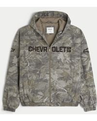 Hollister - Chevrolet Graphic Camo Skater Jacket - Lyst