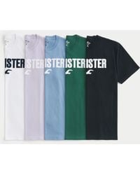 Hollister - Relaxed Logo Graphic Tee 5-pack - Lyst