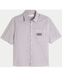 Hollister - Boxy Short-sleeve Embroidered Graphic Shirt - Lyst
