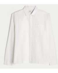 Hollister - Long-sleeve Linen-blend Shirt - Lyst