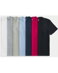 Hollister - Icon Crew T-shirt 7-pack - Lyst