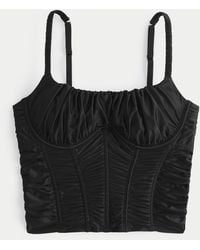 Hollister - Gilly Hicks Ruched Satin Bustier - Lyst
