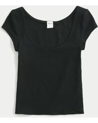 Hollister - Must-have Basics Scoop/crew T-shirt - Lyst