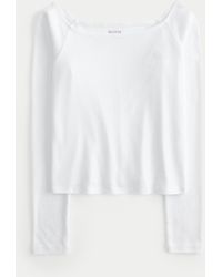 Hollister - Long-sleeve Off-the-shoulder Top - Lyst