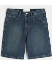 Hollister - Baggy Jean Shorts - Lyst