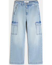 Hollister - Super Baggy Cargo Jeans - Lyst