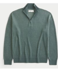 Hollister - Boxy Quarter-zip Sweater - Lyst