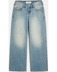 Hollister - Low-rise Y2k Medium Wash Baggy Jeans - Lyst
