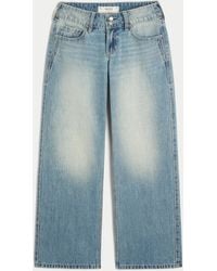Hollister - Low-rise Y2k Medium Wash Baggy Jeans - Lyst