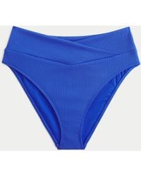 Hollister - Ribbed High-waist Bikini Bottom - Lyst