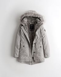 cozy lined down parka hollister