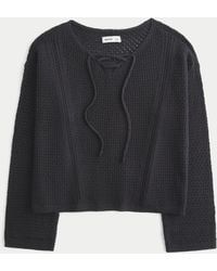 Hollister - Stitchy V-neck Sweater - Lyst