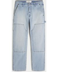 Hollister - Light Wash Loose Carpenter Jeans - Lyst