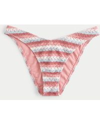 Hollister - Crochet-style High-leg Cheeky Bikini Bottom - Lyst