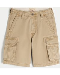 Hollister - Khaki Baggy Cargo Shorts - Lyst