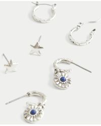 Hollister - Two Hoops & Stud Earring 3-pack - Lyst