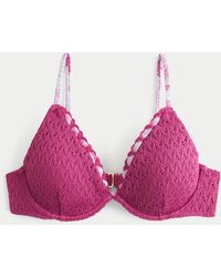 Hollister - Crochet-style Underwire Bikini Top - Lyst