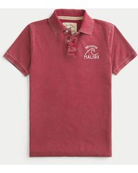 Hollister - Logo Graphic Polo - Lyst