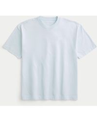 Hollister - Boxy Heavyweight Cotton Crew T-shirt - Lyst