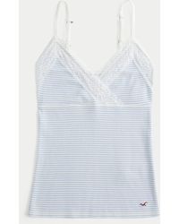 Hollister - Wrap Lace Trim Layering Cami - Lyst