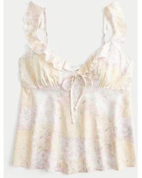 Hollister - Easy Ruffle Tank - Lyst
