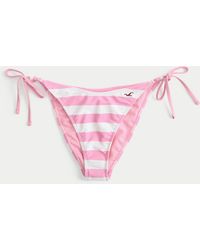 Hollister - Beaded Side-tie Cheeky Bikini Bottom - Lyst