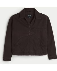 Hollister - Twill Workwear Jacket - Lyst