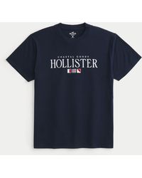Hollister - Relaxed Logo Graphic Tee - Lyst