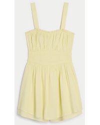 Hollister - Hollister Saidie Double-tier Removable Strap Romper - Lyst
