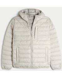 Hollister - Hooded Puffer Jacket - Lyst