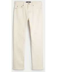 Hollister - Slim Straight Jeans in Creme - Lyst