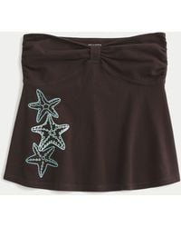 Hollister - Strapless Starfish Graphic Babydoll Top - Lyst