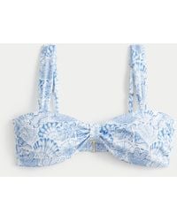 Hollister - Rib Sweetheart Scoop Bikini Top - Lyst