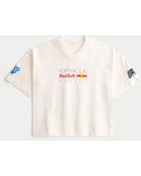 Hollister - Heavyweight Oracle Red Bull Racing Graphic Football Jersey - Lyst