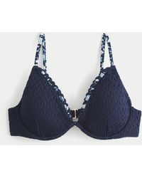 Hollister - Crochet-style Underwire Bikini Top - Lyst