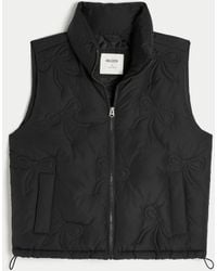 Hollister - Winterweste mit Schleifenmuster - Lyst