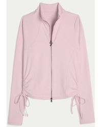 Hollister - Gilly Hicks Active Recharge Side-tie Zip-up Jacket - Lyst