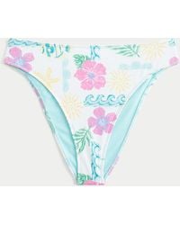 Hollister - Curvy High-leg High-waist Rib Cheeky Bikini Bottom - Lyst