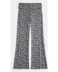 Hollister - Always Cozy Knit Foldover Waist Flare Pants - Lyst
