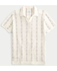 Hollister - Striped Sweater Polo - Lyst
