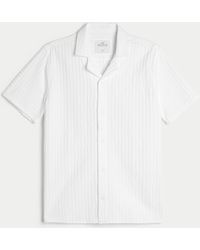 Hollister - Relaxed Textured Short-sleeve Shirt - Lyst