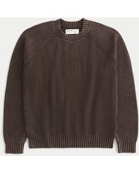 Hollister - Pullover im Boxy Fit mit Rundhalsausschnitt und Waschung - Lyst