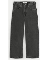 Hollister - Washed Black Super Baggy Jeans - Lyst