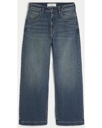 Hollister - Dark Wash Dice Graphic Super Baggy Jeans - Lyst