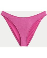 Hollister - Shimmer Cheeky Bikini Bottom - Lyst