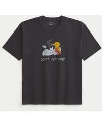 Hollister - Boxy Heavyweight Looney Tunes Graphic Tee - Lyst