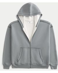 Hollister - Kastiger Hoodie mit Reißverschluss und Thermo-Futter - Lyst